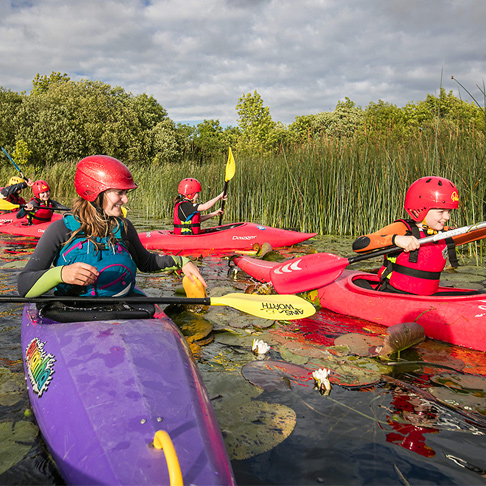 Canoeing in Lough Derg